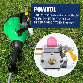 Powtol 530071822 replacement carburetor kit with air filter for easy maintenance.