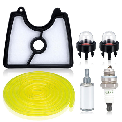 Powtol 545112101 box-front view, complete tune-up kit for Husqvarna leaf blower, helps maintain peak airflow.