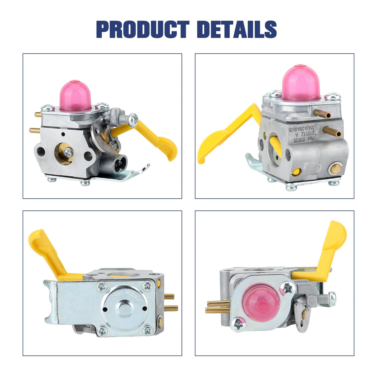 Powtol complete replacement package including spark plug and primer bulb for easy setup.