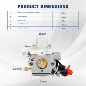 Powtol spark plug and primer bulb support fast starts