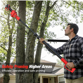 Poxsmuly lightweight pruning tool with safety lock and dual-trigger start