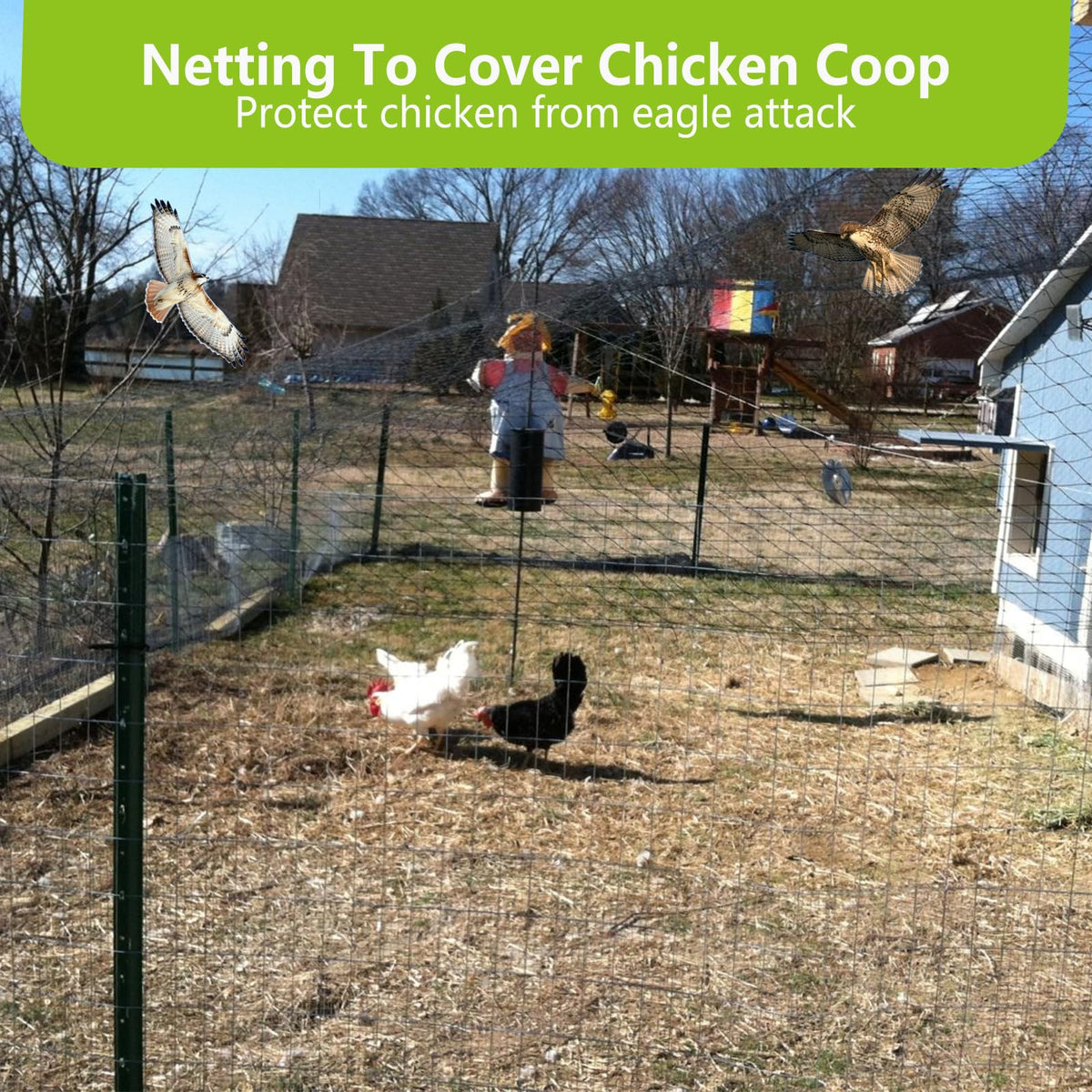 POYEE garden netting guards vegetables and fruit trees from deer and birds