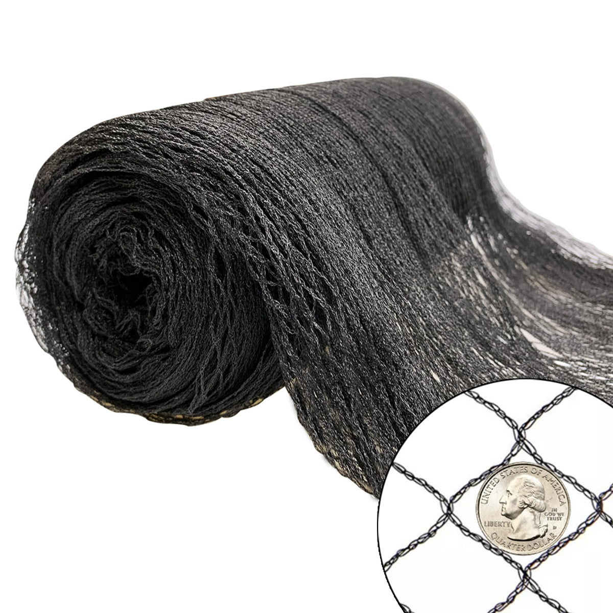 POYEE bird netting protecting chicken coop from hawks with breathable 1-inch mesh