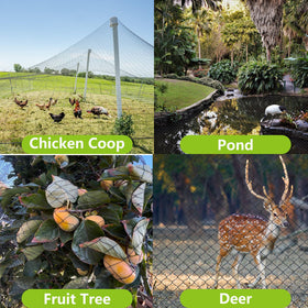 POYEE easy-install netting cut to fit any coop or bed