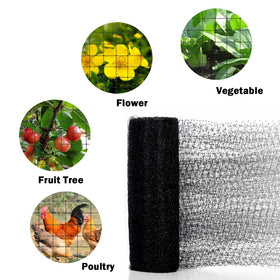 POYEE multiuse garden netting serves as fence, coop, or pond protection.