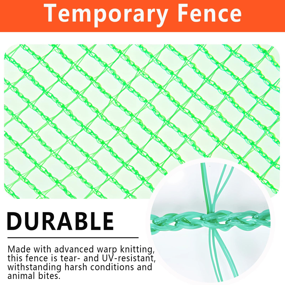 POYEE safety fence weather-resistant design enables quick setup