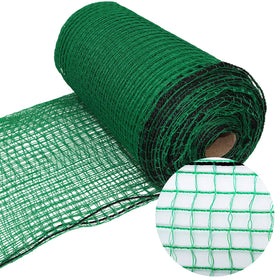 POYEE temporary fence green-mesh-5x100 protects garden from pets