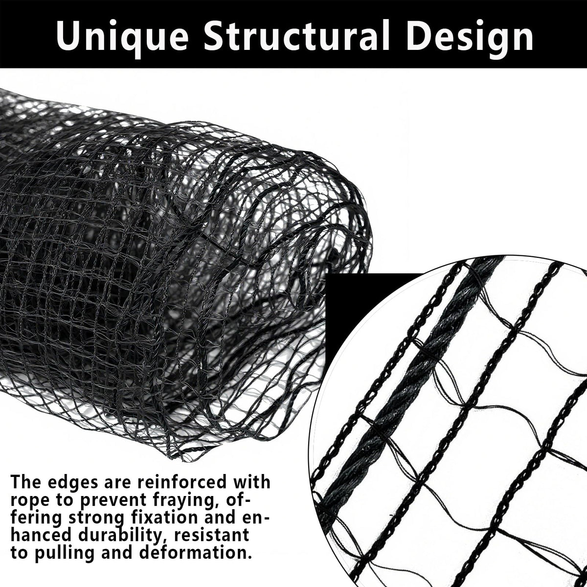 POYEE UV-resistant netting stays strong under sun and wind