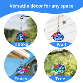 Pozfun never-leak design minimizes mess while birds visit your yard.