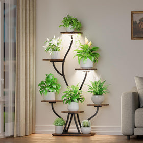 POZILAN indoor-outdoor rack adapts to living room or patio.