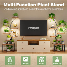 POZILAN sturdy steel frame supports heavy pots securely