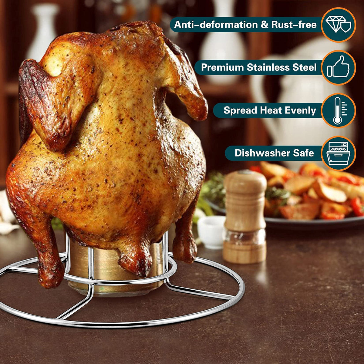 P&P CHEF easy-to-clean rack for grilling and oven baking.