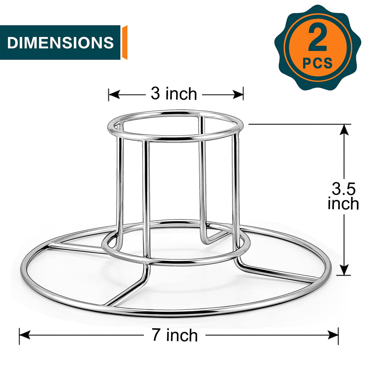 P&P CHEF vertical chicken rack supports 4-5 lb birds for crispy exterior.