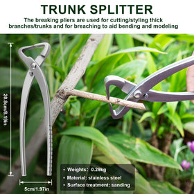 ppkbbeb bonsai splitter for clean branch removal.