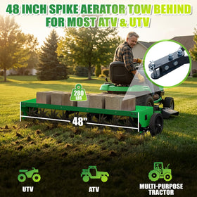 PPOLB aerator weight tray shows 280-lb capacity for enhanced aeration