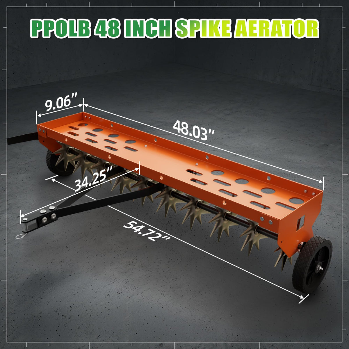PPOLB spikes penetrating compacted soil to enhance root access and air flow.
