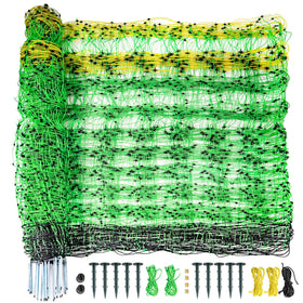 PPOLB electric fence netting, 42.5 inch high and 164 ft long, ideal for safe grazing.