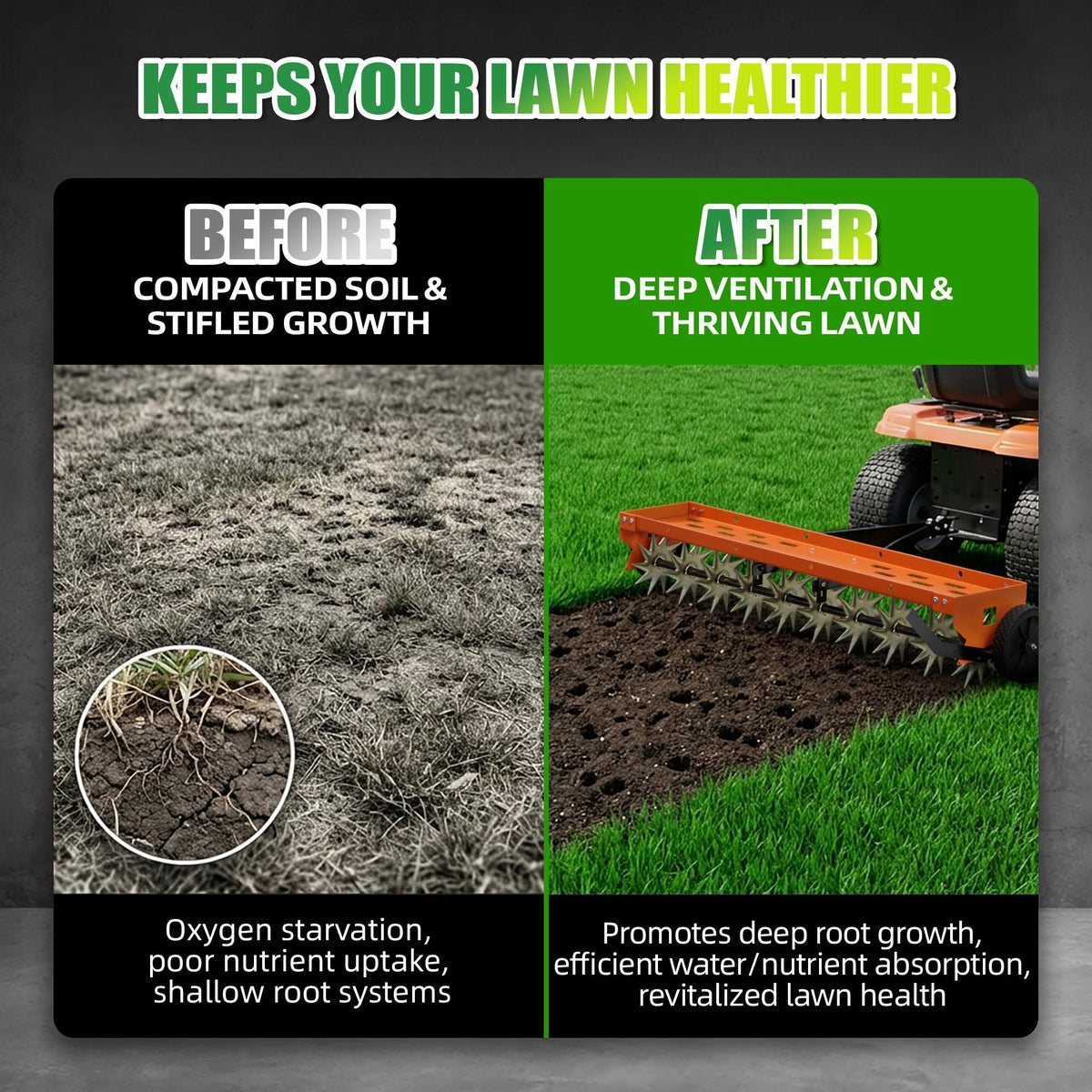 PPOLB galvanized steel frame supports heavy-duty aeration equipment outdoors.