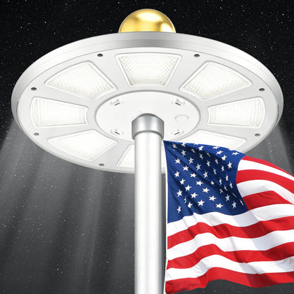 PPQ Premium Ivory Flag Light side view for nighttime flag visibility