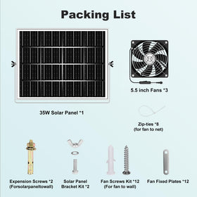 pqins compact ventilation improves air circulation in pet houses and greenhouses