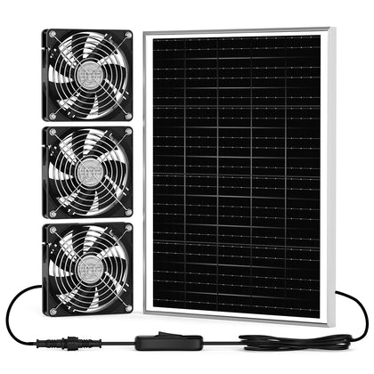 pqins solar chicken coop fan assembly shows ready ventilation for poultry spaces