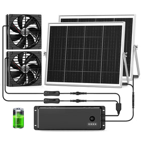 pqins 7.1-inch solar fan exterior installation for outdoor cooling