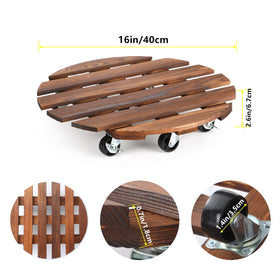 PRAQECZ plant dolly with lockable casters for stable placement