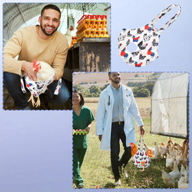 Prasacco 13.5x13.5-inch chicken carrier bag—compact storage for farms.