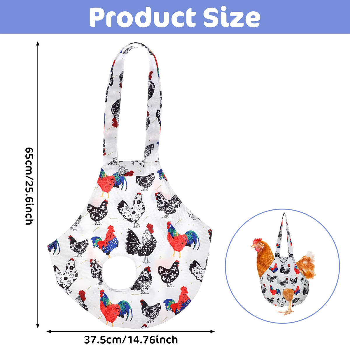 Prasacco chicken holder bag—secure design with reinforced handles for stress-free carry.