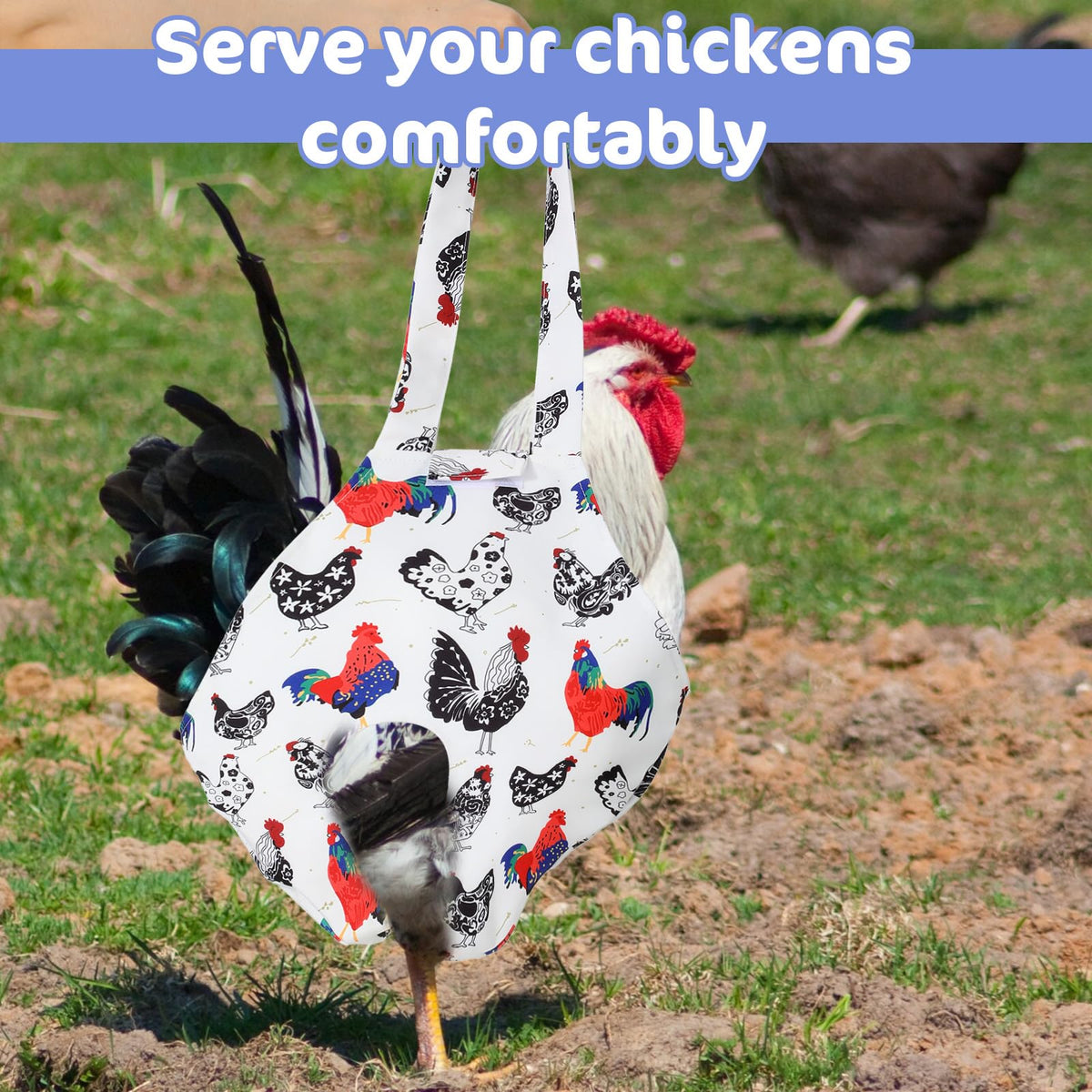 Prasacco chicken holder bag—waterproof lining protects against spills.