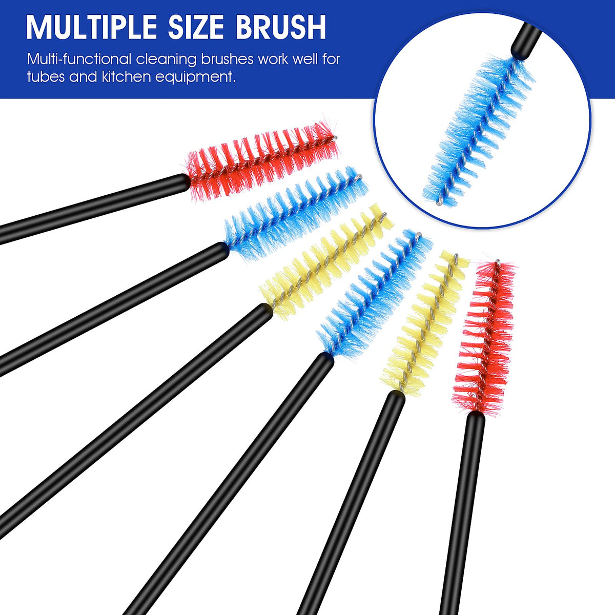 Prasacco multi-packaging image showing complete color-coded brush set