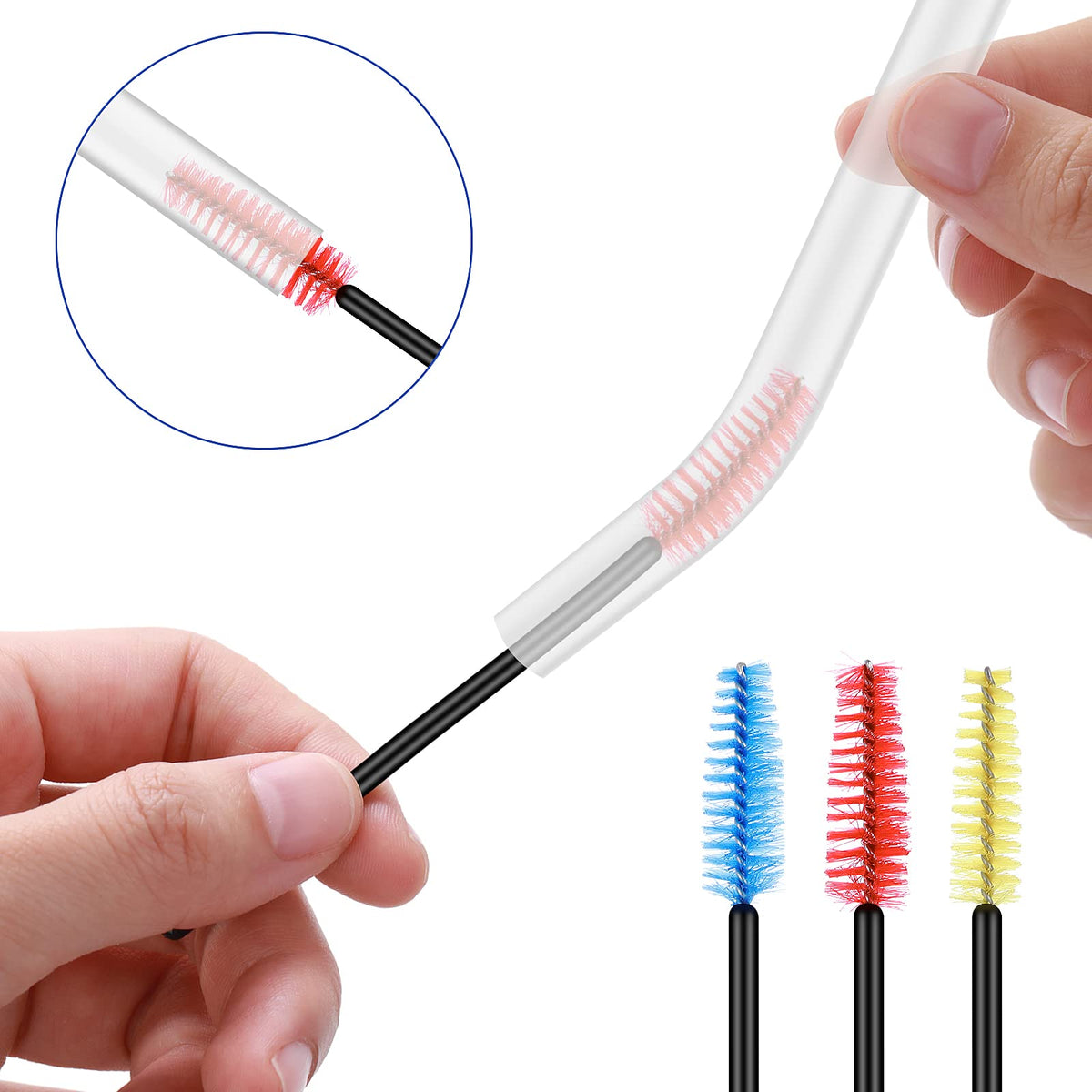 Prasacco hummingbird feeder brush red close-up ideal for narrow passages