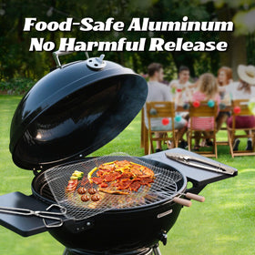 PRC STANDARD easy-clean bbq mats with tiny holes prevent sticking and drips