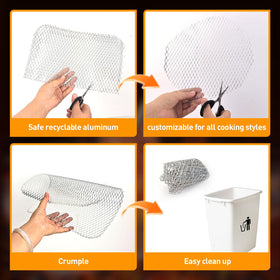 PRC STANDARD universal-fit mesh grill toppers fit most grills for hassle-free grilling