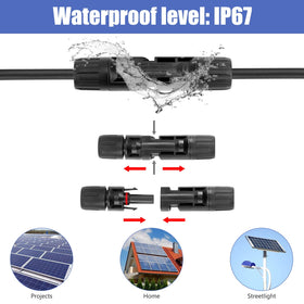 PRECIHW IP67 waterproof seal enhances dust and water resistance in outdoor solar installations.