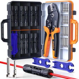 Preciva solar crimper tool ratcheting in action delivers consistent crimps