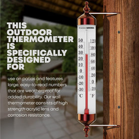 Premier Products greenhouse thermometer with 10.2-inch dial for precise readings.