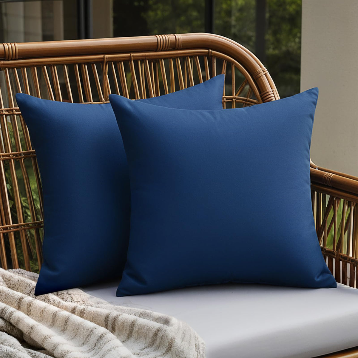Premillow linen pillow covers for indoor couch.