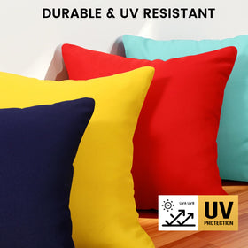 Linen-textured cover offers soft, breathable feel outdoors.
