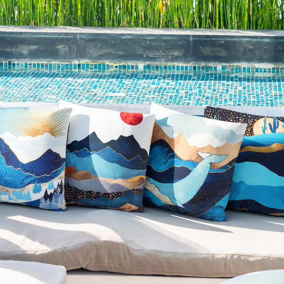 Premillow patio decor image demonstrates versatile indoor/outdoor use.