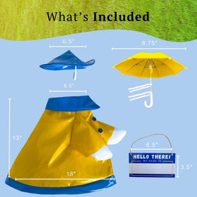 Premium Boutik goose umbrella hat outfit adds playful outdoor style to statues