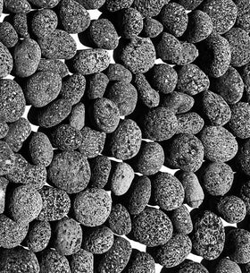 Premium Pebbles black lava rocks for fire pit 2-3 inch stones for even heat distribution