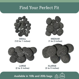 Premium Pebbles lava rocks suitable for aquarium decor and home styling