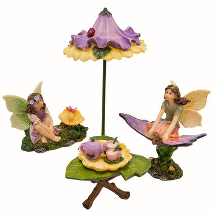 PRETMANNS two hand-painted fairies for enchanting outdoor garden displays.