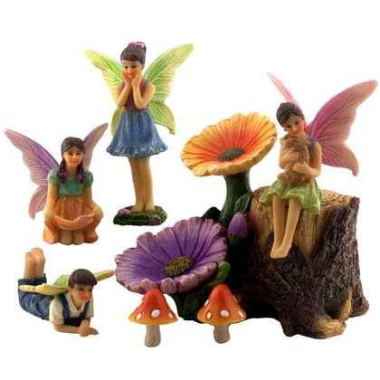 PRETMANNS fairies for garden figurines set adds whimsical outdoor charm