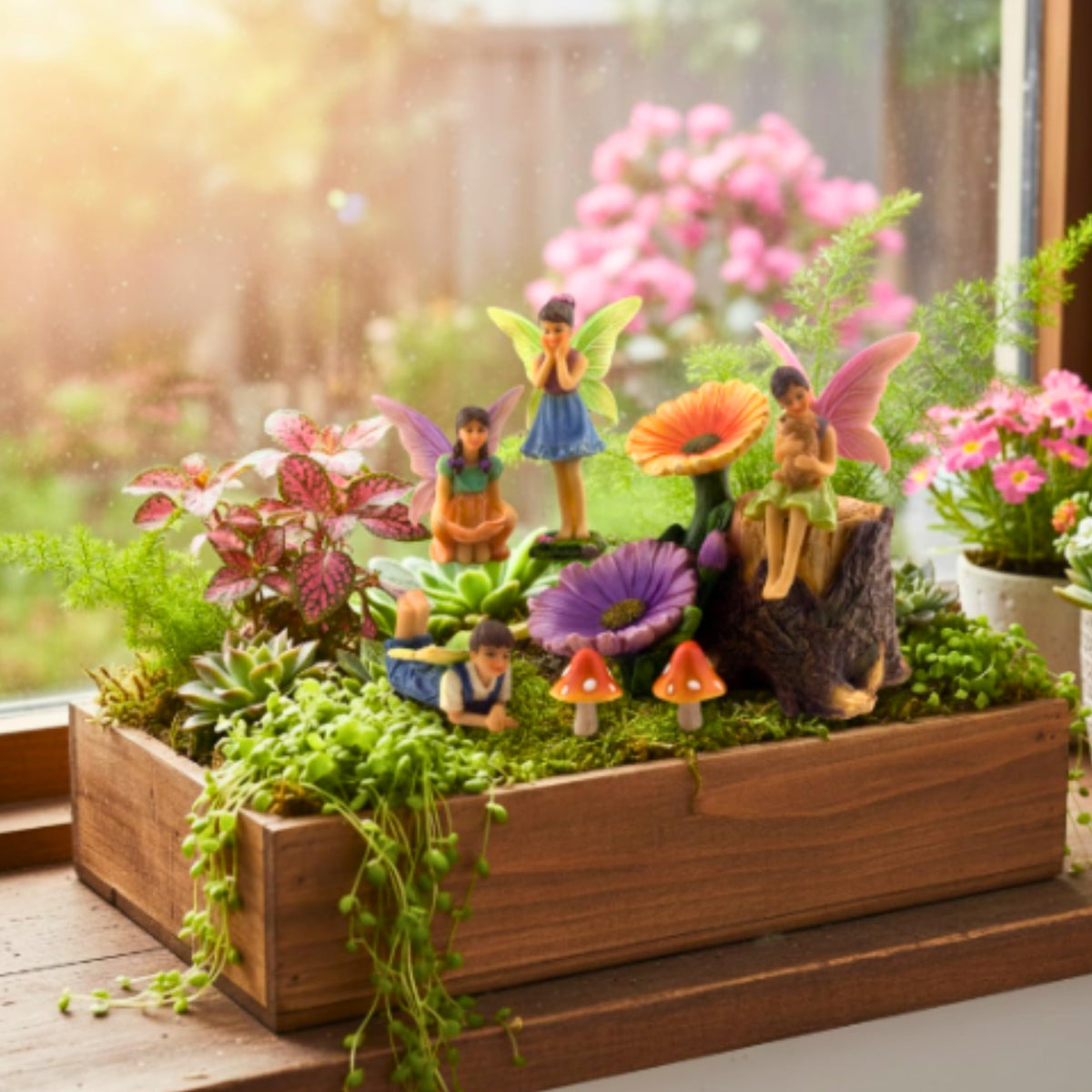 PRETMANNS mushrooms pair brings playful woodland accents to patios