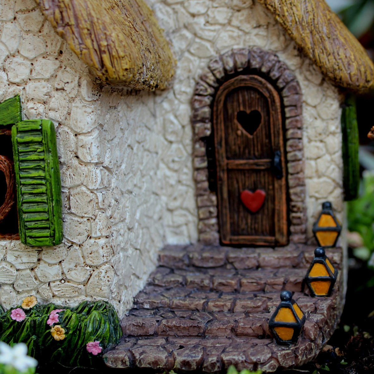 Pretmanns fairy house lantern and heart decorations add cozy charm