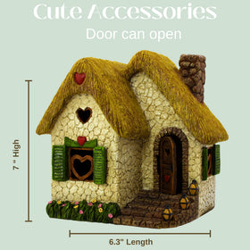Pretmanns fairy house stone-finish showcases rustic charm in outdoor displays