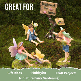 Pretmanns resin fairy figures with UV-resistant paint stay vibrant outdoors.