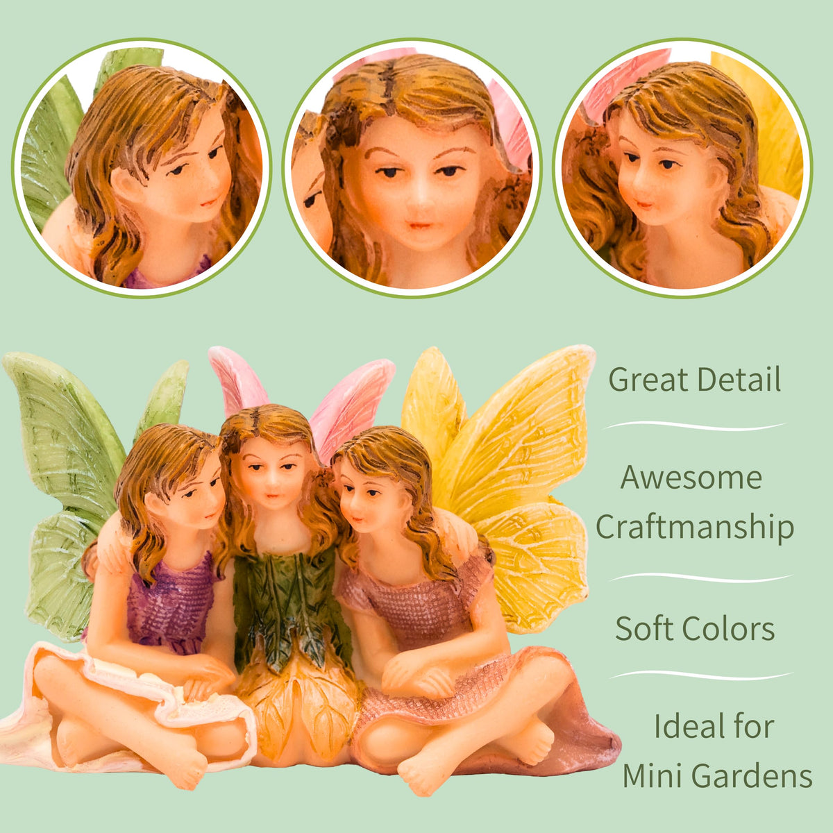 PRETMANNS resin miniatures—hand-painted details enhance indoor and outdoor displays.